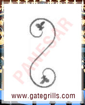 Wrought Iron scrolls - Ornamental Iron scrolls - gate scrolls - mild steel scrolls - cast iron scrolls - gate scrolls manufacturers exporters suppliers in india