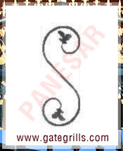 Wrought Iron scrolls - Ornamental Iron scrolls - gate scrolls - mild steel scrolls - cast iron scrolls - gate scrolls manufacturers exporters suppliers in india